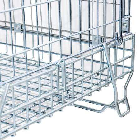 Pojemnik siatkowy gitterbox Mega-M 120x90x102 cm kosz metalowy składany