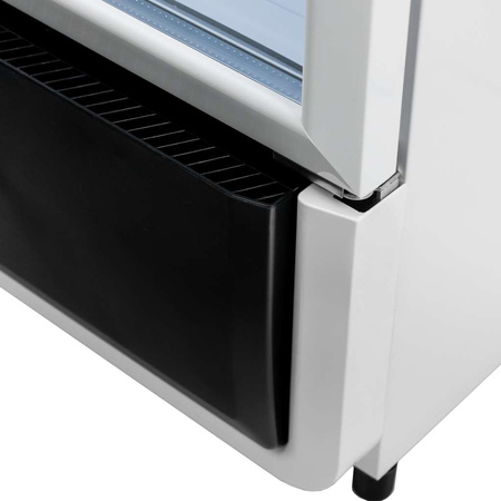 Witryna chłodnicza 1-drzwiowa 280L Mega-M DIEGO i54 White oświetlenie LED