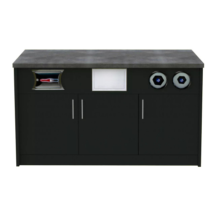 Szafka pod ekspres do kawy Mega-M H-92 cm L-154 cm G-60 cm czarny