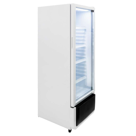 Witryna chłodnicza 1-drzwiowa 240L Mega-M DIEGO i54 White oświetlenie LED