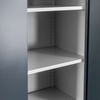 Szafa metalowa na dokumenty Mega-M J-185 szara/ grafitowy front S-90 cm G-40 cm H-185 cm skręcana N