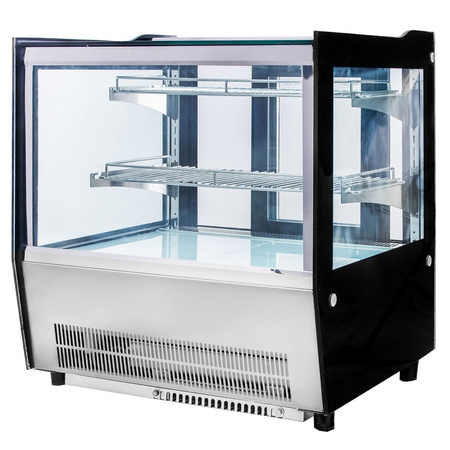 Witryna chłodnicza nastawna Mega-M ELSA MINI S66 S-66 cm G-53 cm H-69 cm inox N