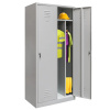 Szafka ubraniowa BHP Mega-M J-80 2 drzwiowa z przegrodami szara S-80 cm G-50 cm H-180 cm skręcana N