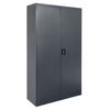 Szafa biurowa metalowa na dokumenty Mega-M pełne drzwi S-100 cm G-40 cm H-185 cm grafitowa
