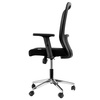 Fotel biurowy obrotowy FURVERO Norma BM/A1D/L1D czarny spełnia wymogi BHP