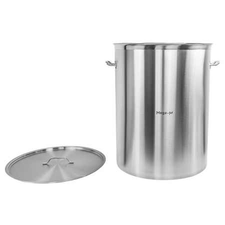 Garnek gastronomiczny wysoki z pokrywką Mega-M PRO 225l śr. 60 cm x h 80 cm N