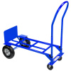 Rozkładany wózek transportowy 2w1 magazynowy młynarka taczkowy Mega-M 250kg niebieski