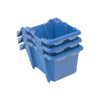 Pojemnik magazynowy Mega-M kuweta warsztatowa M plastikowa 200x300x130 mm niebieski (pakiet 5 szt.) N