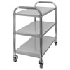 Wózek kelnerski ze stali nierdzewnej 3-półkowy Mega-M STANDARD S-75 cm G-40 cm H-90 cm N