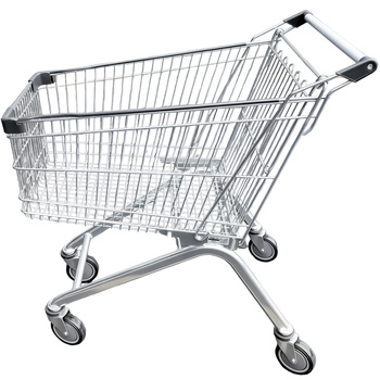 Wózek sklepowy zakupowy Mega-M Y 125L S-54 cm ZESTAW 6 szt