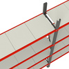 Regał magazynowy 4-półkowy Mega-M FORTIS H-200 cm L-158,5 cm G-50 cm moduł dostawny N