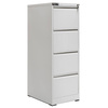 Szafka metalowa kartotekowa Mega-M J-4/S 4 szuflady A4 szara S-46 cm G-64 cm H-133 cm skręcana N