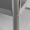 Stół ze stali nierdzewnej centralny z 2-półkami Mega-M X STANDARD S-160 cm G-60 cm H-85 cm N