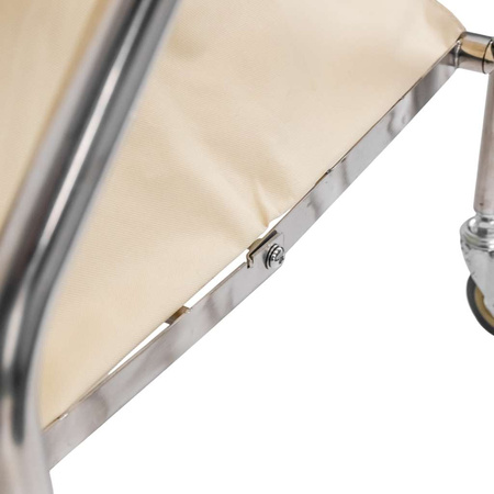 Wózek hotelowy na pranie Mega-M 62x60x95 cm składany beżowy