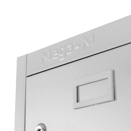 Szafka skrytkowa śniadaniowa BHP Mega-M 30 skrytek 87x30x180 cm szara