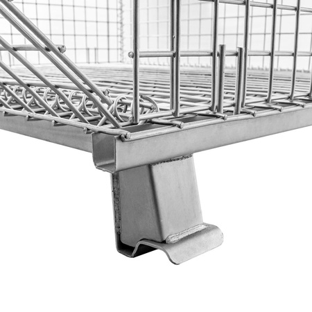 Pojemnik siatkowy gitterbox Mega-M 120x100x89 cm kosz metalowy składany