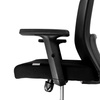 Fotel biurowy obrotowy FURVERO Norma BP/A1D/L1D czarny spełnia wymogi BHP