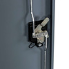 Szafa metalowa na dokumenty Mega-M J-185 grafitowa S-90 cm G-40 cm H-185 cm skręcana N