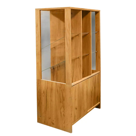 Witryna sklepowa na ciastka i cukierki H-137 cm L-67 cm G-44 cm dąb kraft