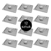 Pokrywka do GN 1/2 ze stali nierdzewnej Mega-M 32,5×26,5 cm zestaw 12 szt.