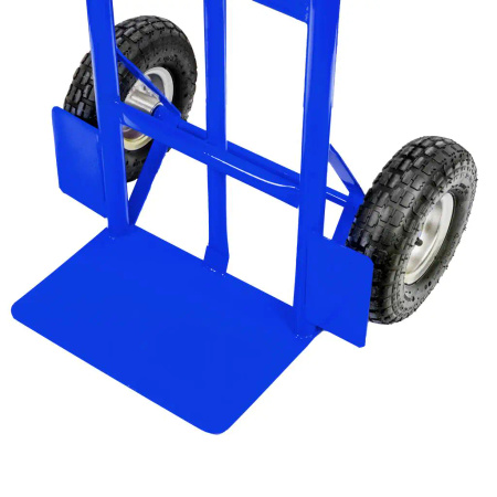 Rozkładany wózek transportowy 2w1 magazynowy młynarka taczkowy Mega-M 250kg niebieski