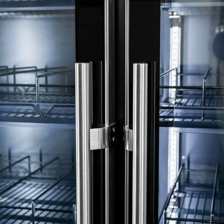 Witryna chłodnicza 3-drzwiowa 1200L Mega-M DIEGO R168 Prestige black oświetlenie LED