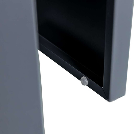 Szafka skrytkowa BHP Mega-M 2 skrytki 40x50x180 cm grafitowa