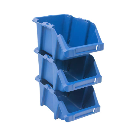 Pojemnik magazynowy kuweta warsztatowa Mega-M 15,5x25x12 cm plastikowy niebieski S