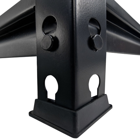 Regał magazynowy Mega-M PRO LOFT H-180 cm L-120 cm G-45 cm 5 półek z MDF 6.2 mm okleina drewno 275 kg czarny