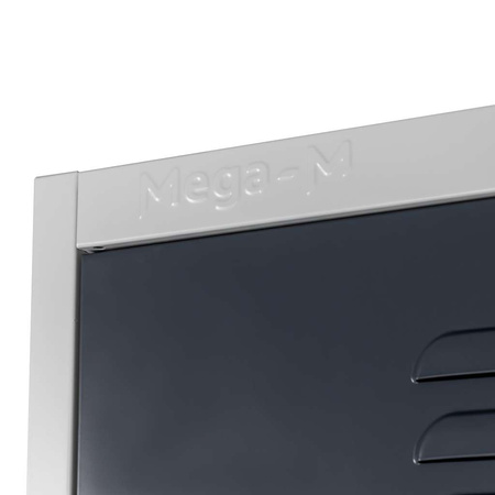 Szafa metalowa porządkowa Mega-M J-50/P szara/ grafitowy front S-50 cm G-50 cm H-180 cm skręcana N