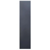 Szafa biurowa metalowa Mega-M WENUS W-15 na akta przeszklona z sejfem grafitowa / szary front S- 90 cm G- 40 cm H-185 cm skręcana N
