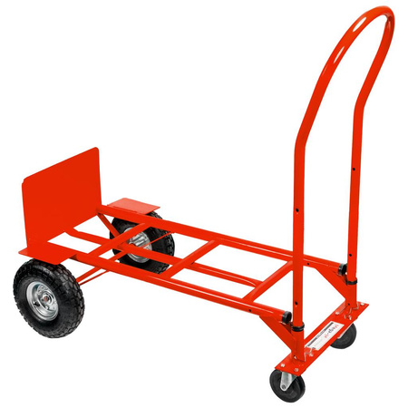 Wózek magazynowy młynarka Mega-M 2w1 transportowy czerwony 250kg karton N