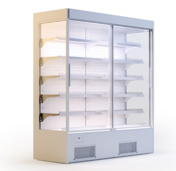 REGAŁ CHŁODNICZY VARIANT 1.6 70H.DP (WERSJA PODWYŻSZONA Z DRZWIAMI I AGREGATEM) IGLOO