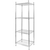 Regał gastronomiczny druciany chromowany Mega-M 4-półkowy 60x60x180 cm