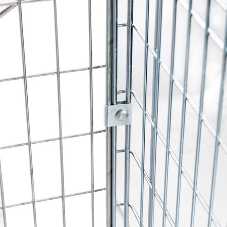 Pojemnik siatkowy gitterbox Mega-M 120x90x102 cm kosz metalowy składany