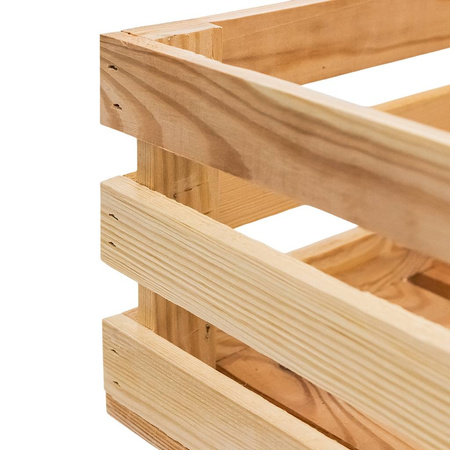 Skrzynka drewniana na warzywa owoce Mega-M L-30 cm G- 40 cm  H-18 cm