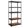 Regał magazynowy Mega-M PRO LOFT  H-180 cm L-90 cm G-40 cm 5 półek z MDF 6.2 mm okleina drewno 275 kg czarny