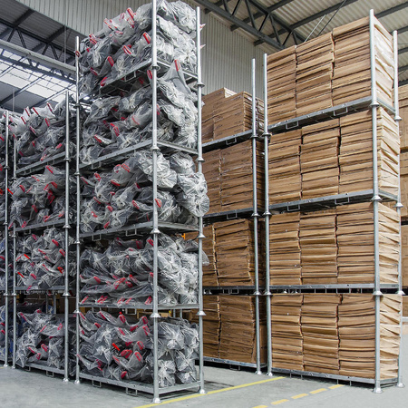 Manurack Mega-M paleta słupkowa 202,5x118x31 cm - podwójny mobilrack