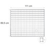 Wypełnienie krata WEMA Mega-M G-111 cm L-89.5 cm H-3 cm ocynk 500 kg (6.8x5/3x0.2) nakładana N
