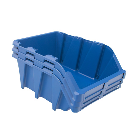 Pojemnik magazynowy Mega-M kuweta warsztatowa XXL plastikowa 315x497x190 mm niebieski (pakiet 3 szt.) N