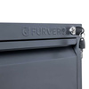 Szafka metalowa na dokumenty FURVERO W4S G/G kartotekowa 4 szuflady S-45 cm grafitowa