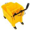 Wózek hotelowy do sprzątania Mega-M  jednowiaderkowy z prasą 20L żółty