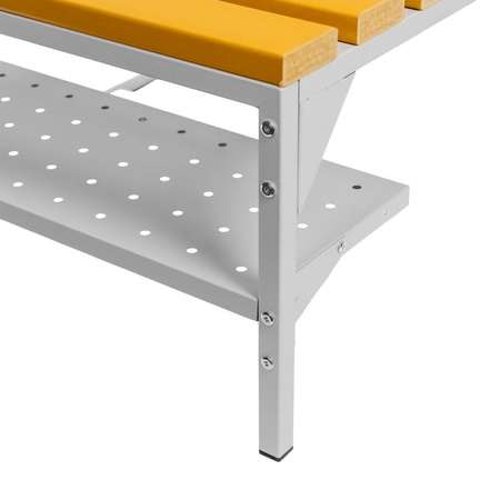 Półka na buty do podstawy z wysuwaną ławeczką WPC pod szafkę BHP Mega-M J-80 S-70 cm G-27 cm H-18 cm N