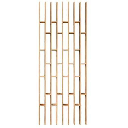 Lamel sufitowy/ścienny podwieszany modułowy Mega-M H-250 cm L-96 cm G-10 cm dąb kraft