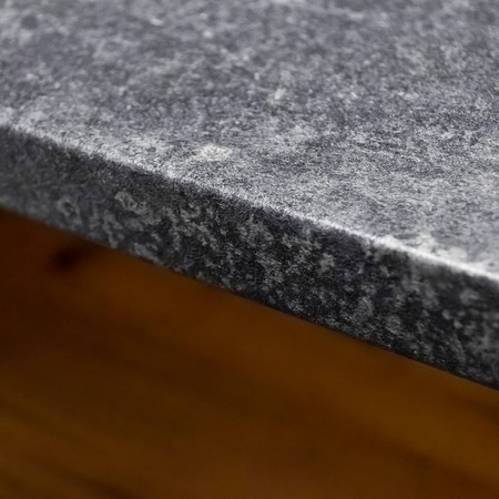 Lada sklepowa sprzedażowa impulsowa Mega-M H- 90 cm L- 200 cm G- 60 cm czarny/dąb kraft/blat K205