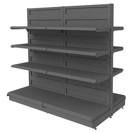 Regał sklepowy Mega-M Basic gondola H-165 cm L-203 cm