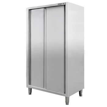 Szafa ze stali nierdzewnej magazynowa 2-drzwiowa Mega-M S-100 cm G-50 cm H-200 cm N