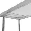 Stół ze stali nierdzewnej centralny z półką Mega-M STANDARD S-120 cm G-60 cm H-85 cm N