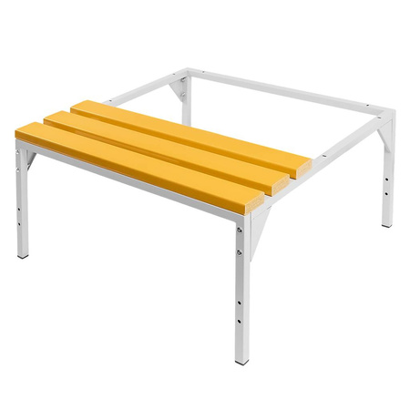 Podstawa z ławeczką WPC pod szafkę BHP 80 Mega-M 80x80x43 cm