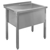 Basen gastronomiczny spawany jednokomorowy Mega-M 80x60x85 cm stal nierdzewna